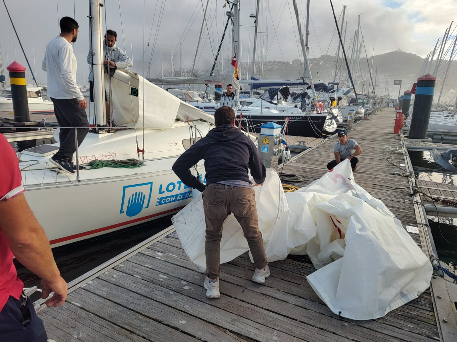 Todo listo en Baiona para comenzar el Trofeo Loterías y Apuestas del Estado